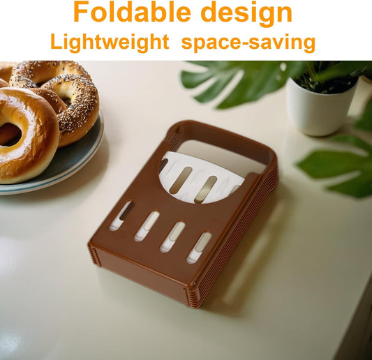 Adjustable Bagel Slicer – Multipurpose Bread, Muffin, Donut, Cheese, and Toast Cutting Guide with Safe Hand Protection
